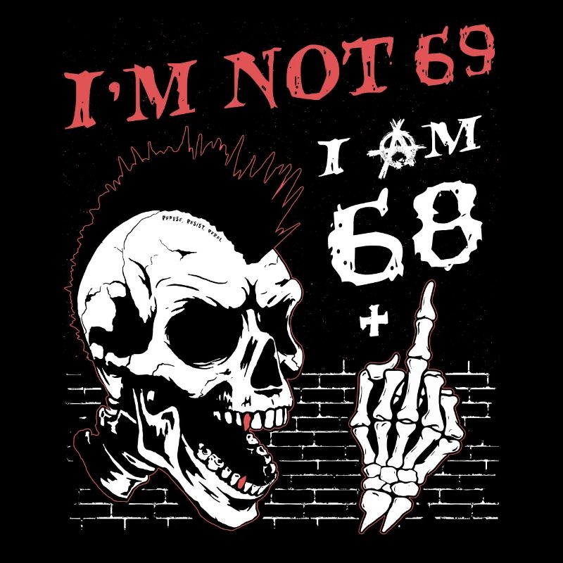 Ich bin 68 plus Mittelfinger - 69. Geburtstag