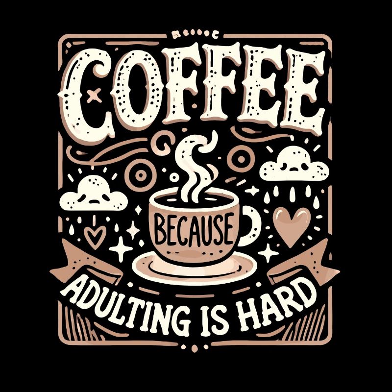Kaffee Weil Erwachsenwerden schwer ist