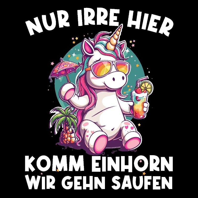 Erfrischendes Cocktail Einhorn Spruch