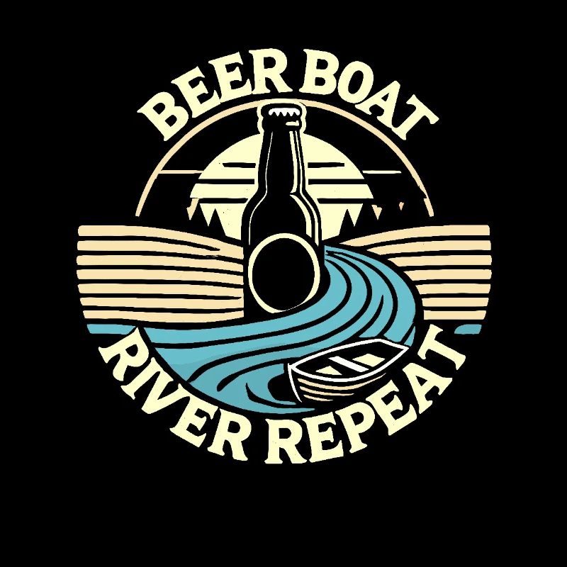 Bierboot-Fluss-Wiederholung