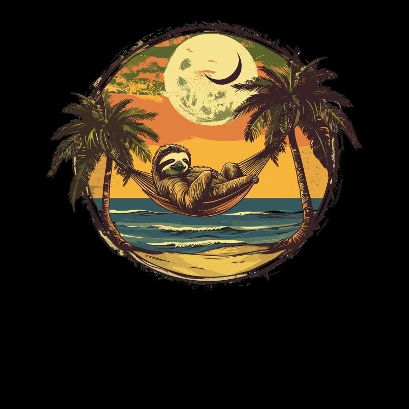 Sloth Hammock, Beach, Chill