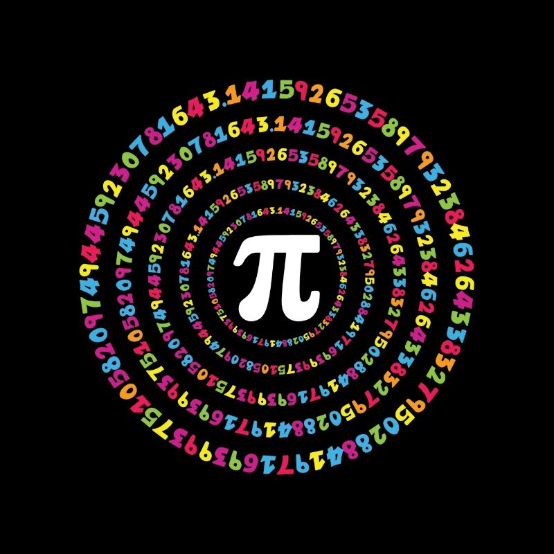 Cycle coloré pour le Pi Day avec spirale numérique