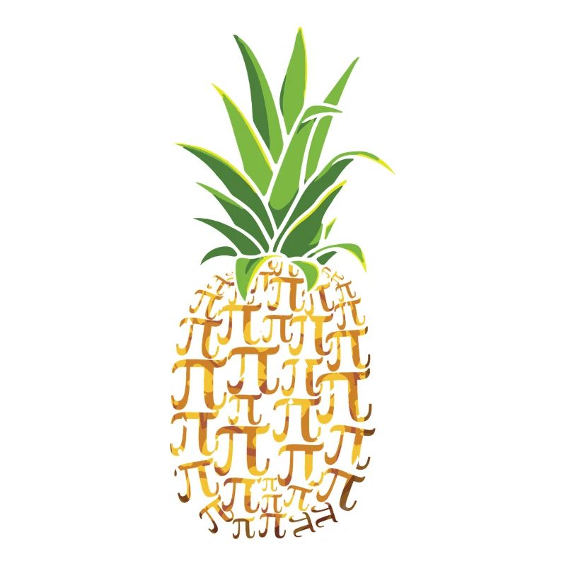 Pi Day Pineapple Pattern for Math Fans