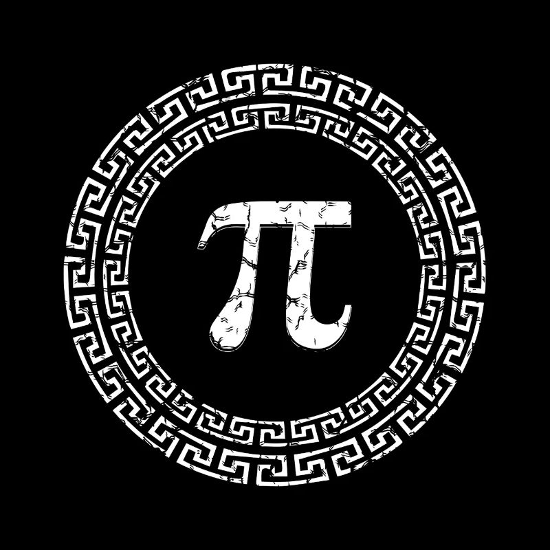Pi Day Greek Pattern Design