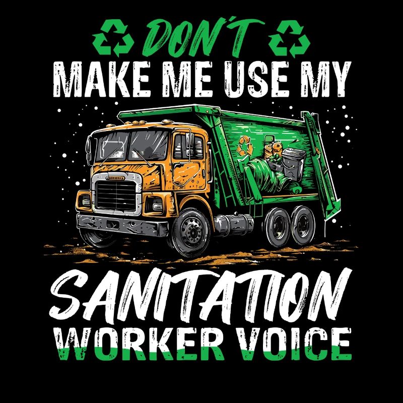 Garbage truck driver for sanitation workers