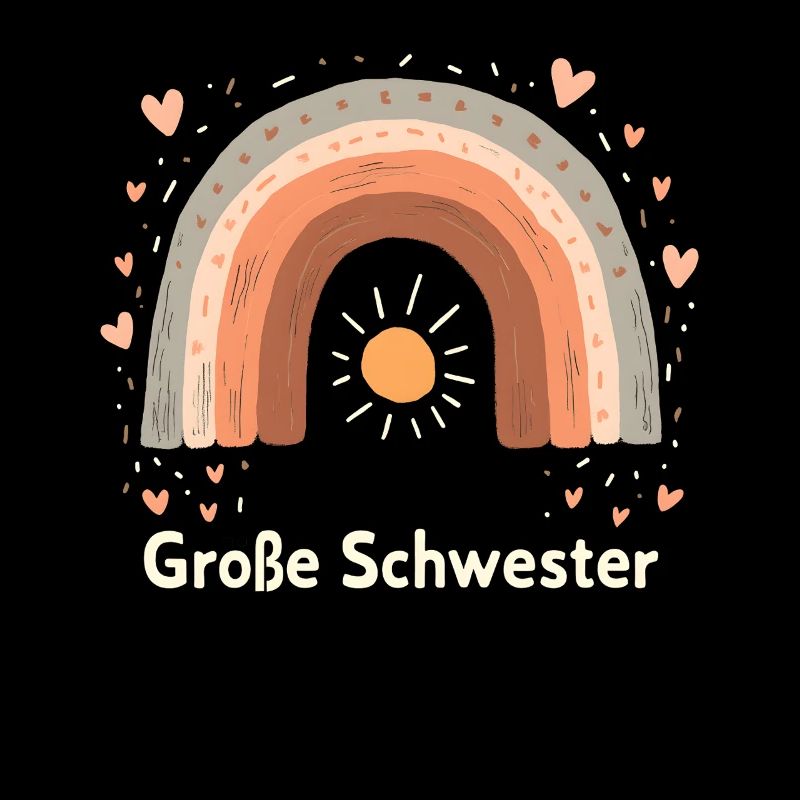 Große Schwester Regenbogen Boho