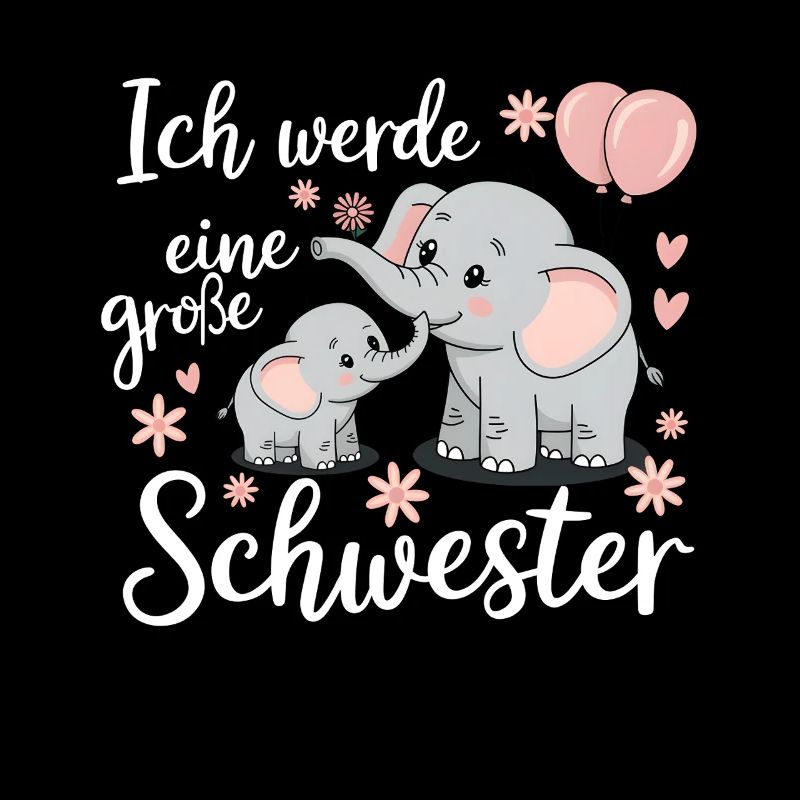 Ich werde eine große Schwester Elefant