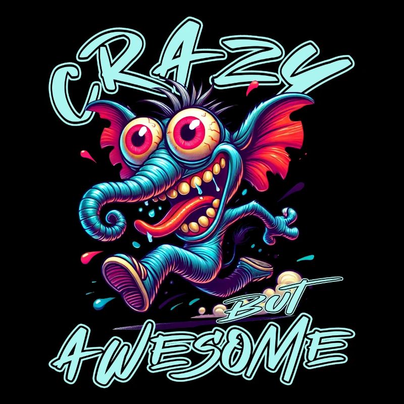 Crazy but Awesome Elefant Comic Stil