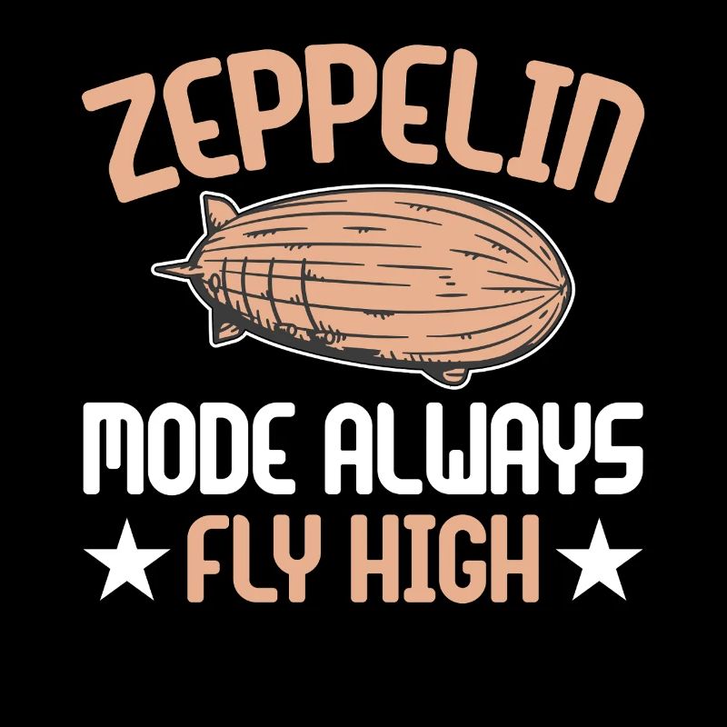 Dirigeable Zeppelin vintage 70 ans