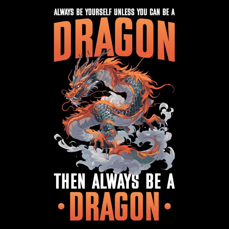 Drachen Drachendesign Sei immer du selbst