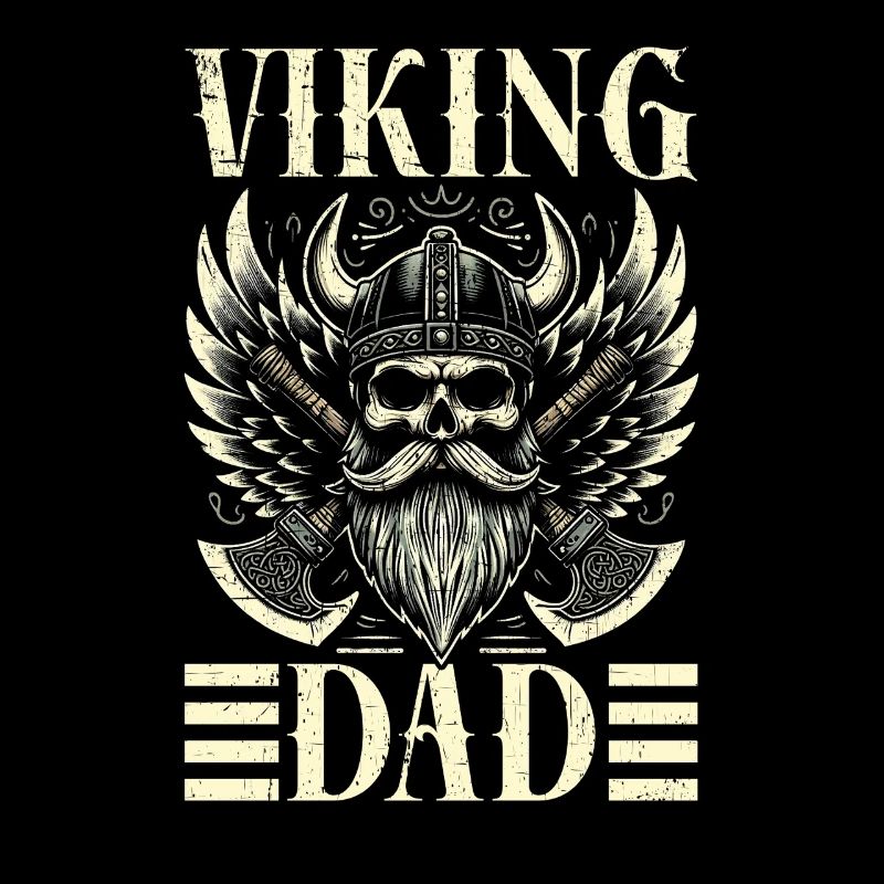 Wikinger Papa Vatertag Vaterschaft Elternteil
