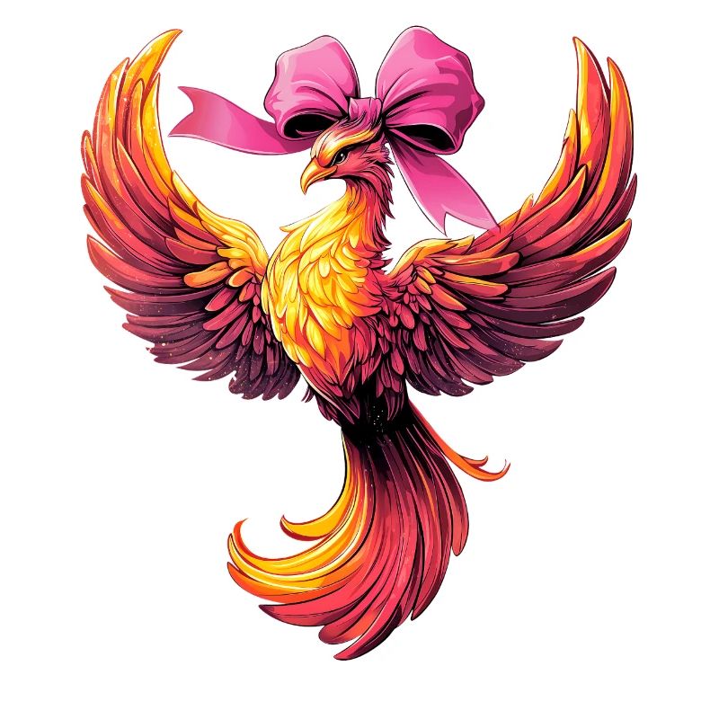Coquettish Bow Phoenix Mythical Eagle Old