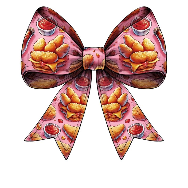 Coquette Bow Chicken Nugget Nugget Nug Pattern