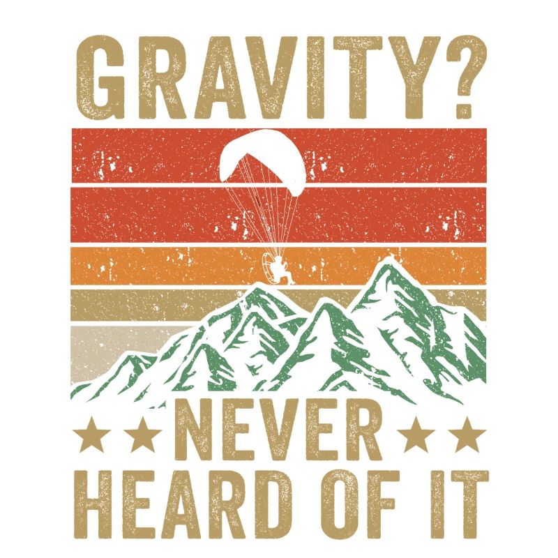 Mème hilarant de gravité de paramoteur