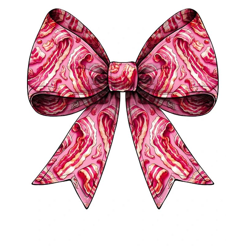 Coquette Bow Bacon Strips Pattern