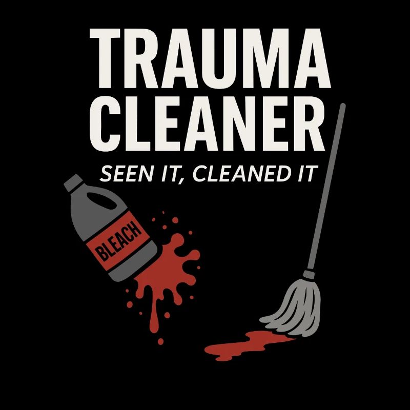 Forensic Cleaner Dark Humor Crime Scene Biohazard