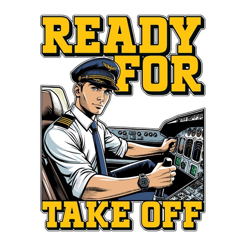 Flight Instructor Ready For Take Off Pilot School
