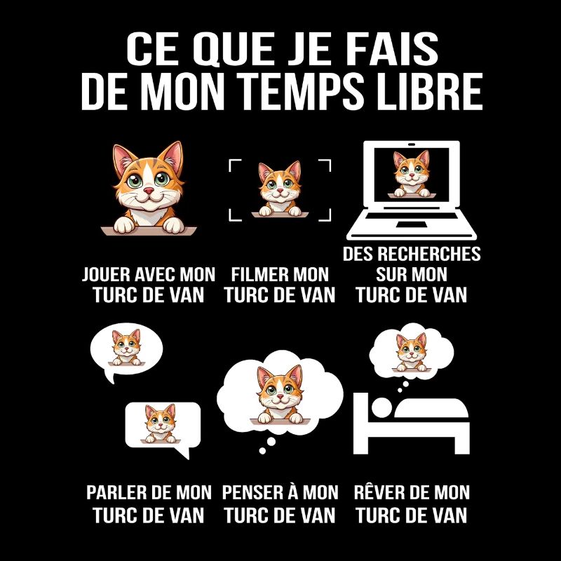 Ce que je fais de mon temps libre Chat Turc de Van