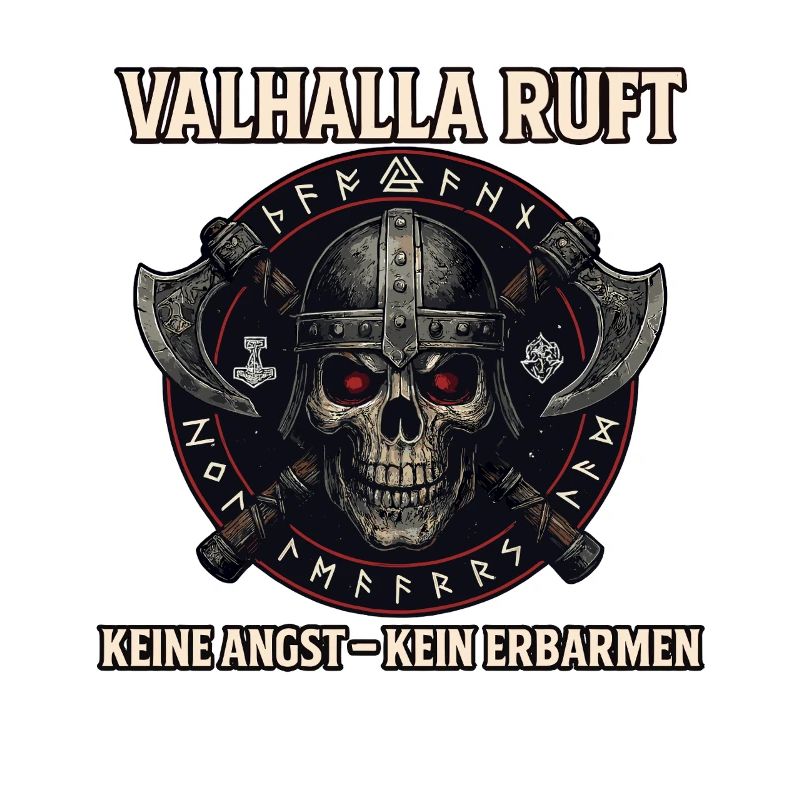 Valhalla Ruft Wikinger Runen Nordisch 