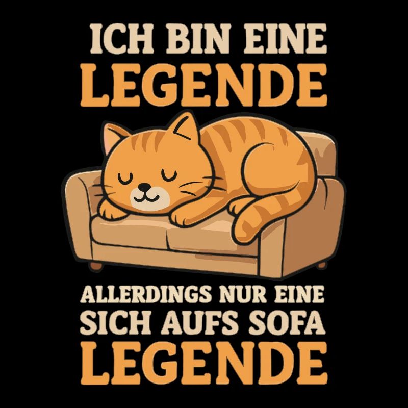Sofa Legend Cat Funny Saying