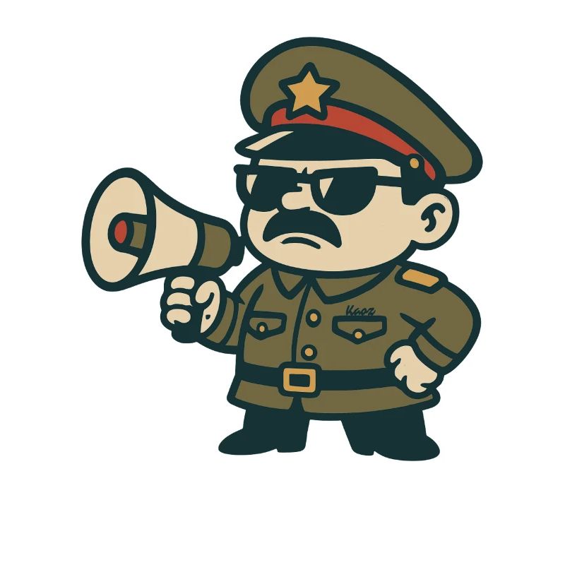 Retro Sergeant Megaphone