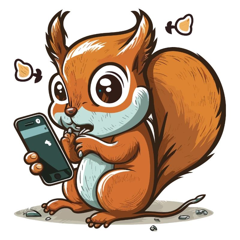 Scroll weiter, Eichhörnchen!