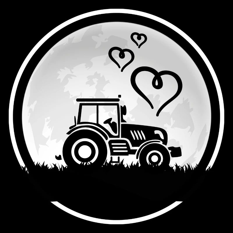 Traktor Traktorfahrer Schlepper "Traktor-Liebe"