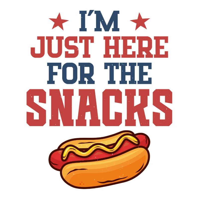 Ich bin nur wegen der Snacks hier