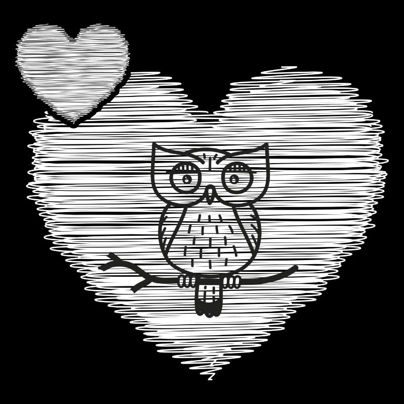 Eule "alte Eule mit Herz" Eulensammlung Eulen