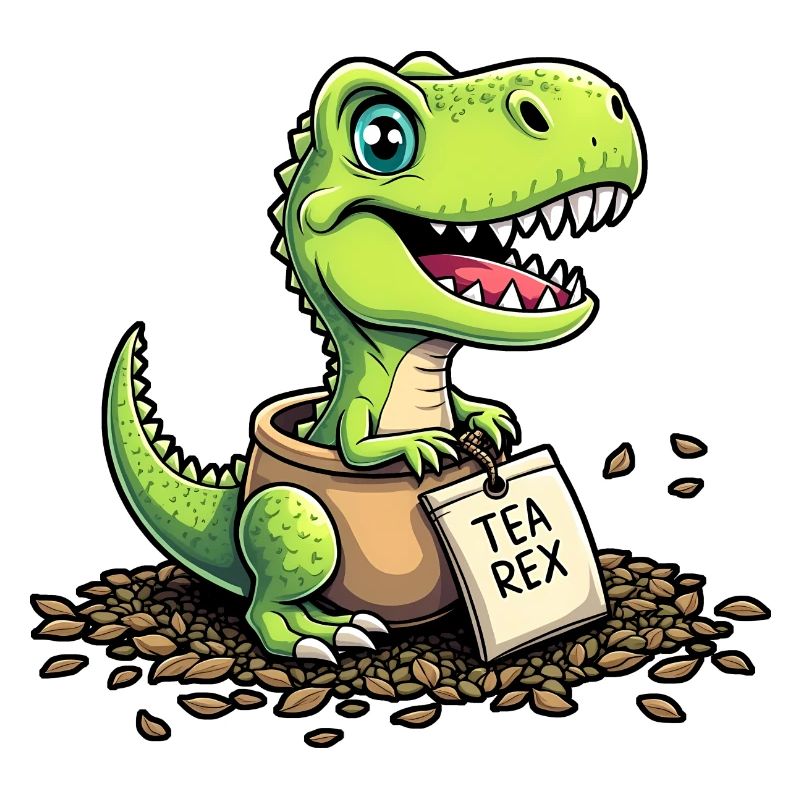 Tea Rex Dinosaurier Tee