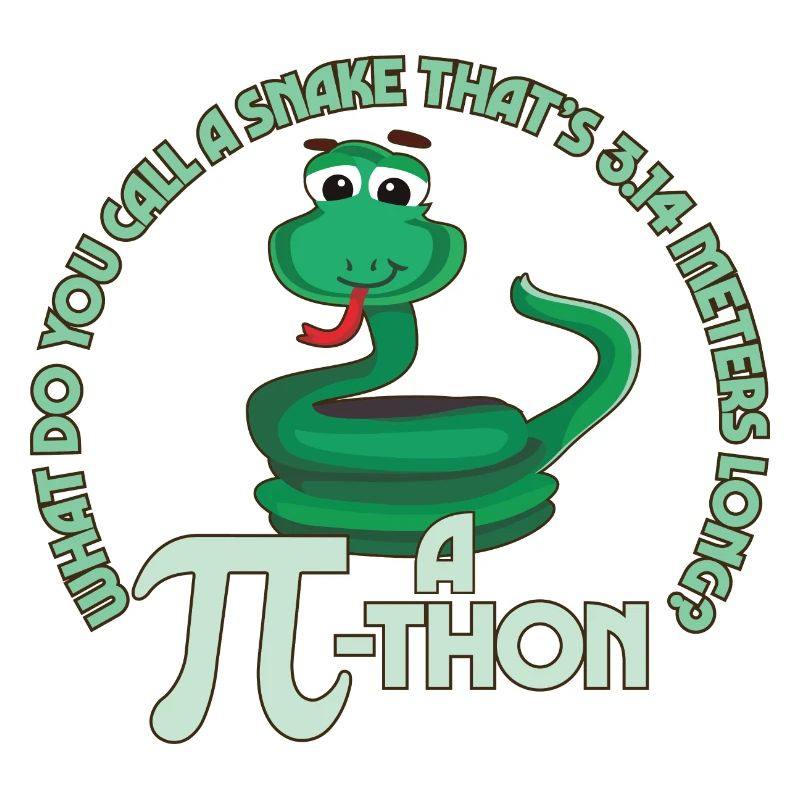 Math Pun Pi-thon Funny Snake Mathematics Meme