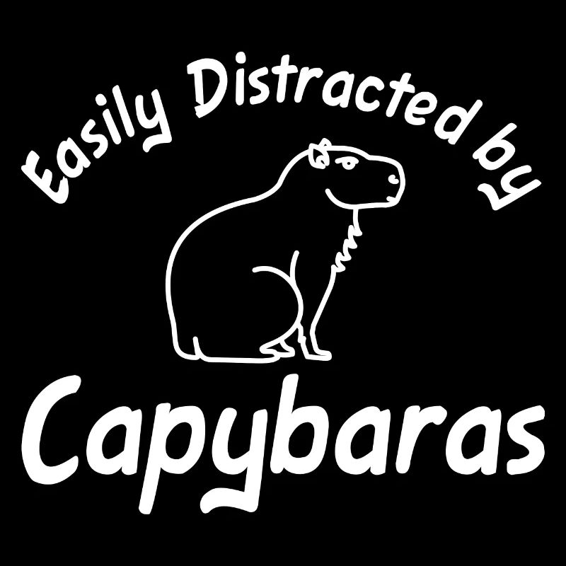 Facilement distrait par Capybaras capybara