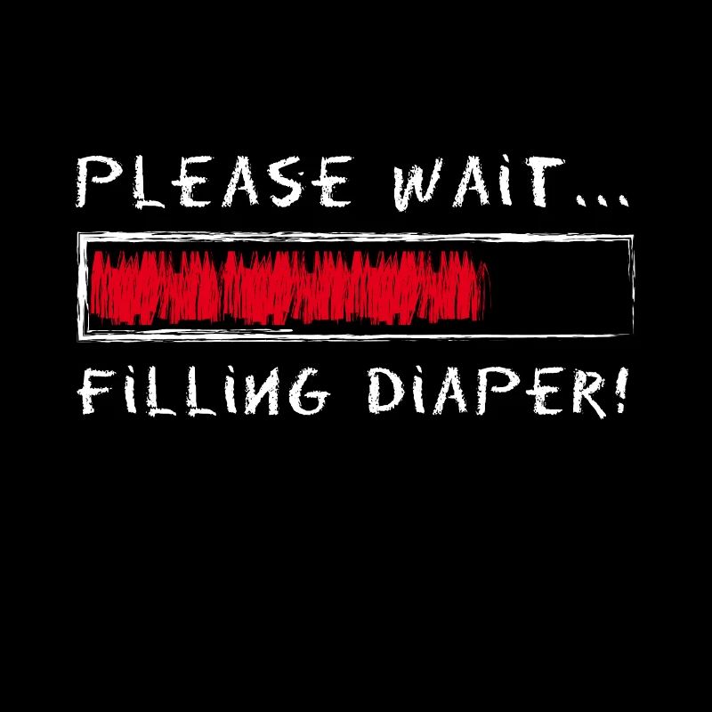 Please Wait Filling Diaper Loading