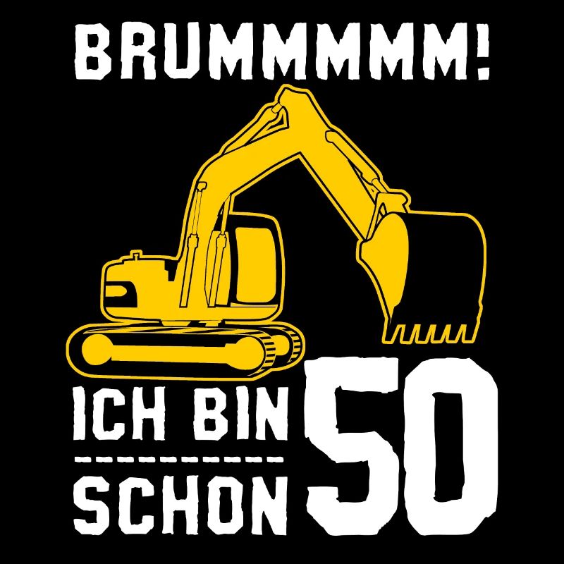 Baggerfahrer 50er Geburtstag Geschenk