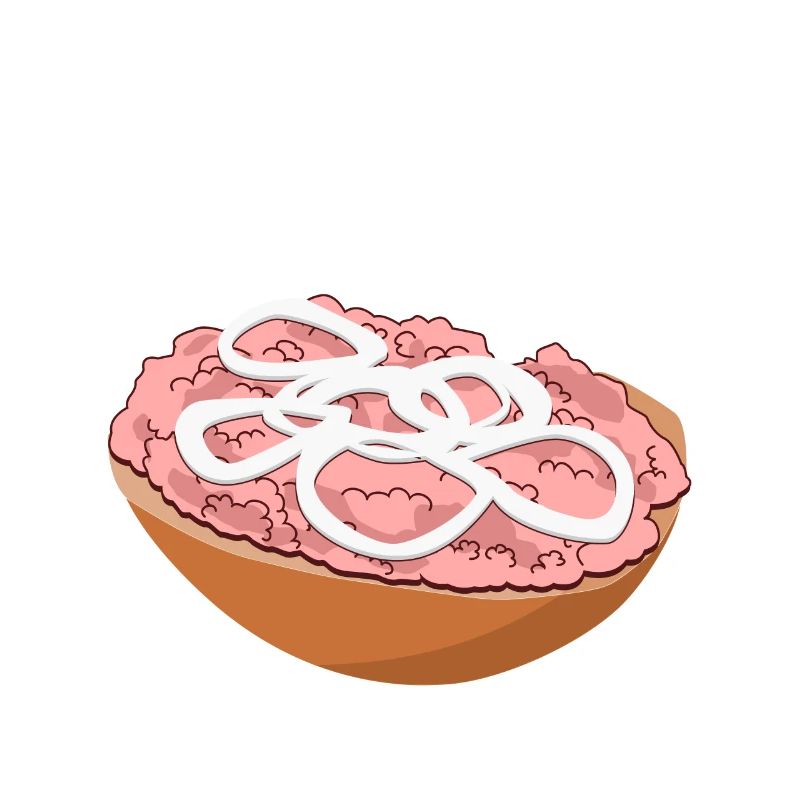 Mettbrötchen Hackfleisch Mett Mettigel