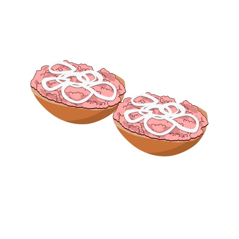 Mettbrötchen Mettfleisch Hackfleisch