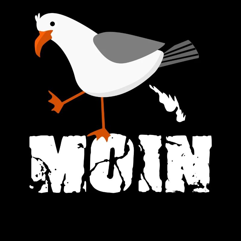 Moin Nodesee Möwe Norddeutsch