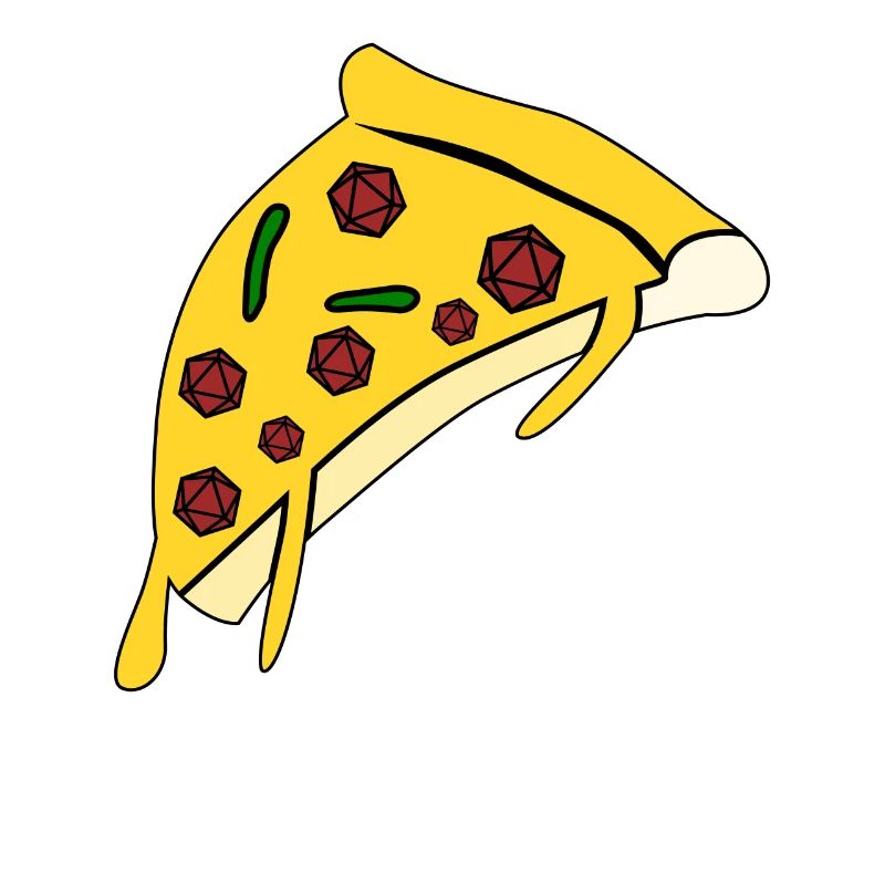 RPG D20 Cube Pizza Tabletop