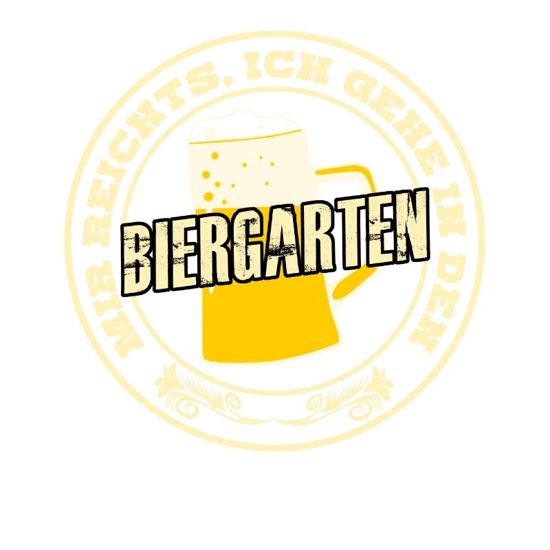 Biergarten Bierglas Bier Biertrinker