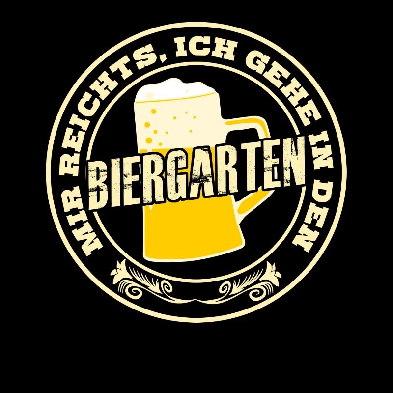 Biergarten Bierglas Bier Biertrinker