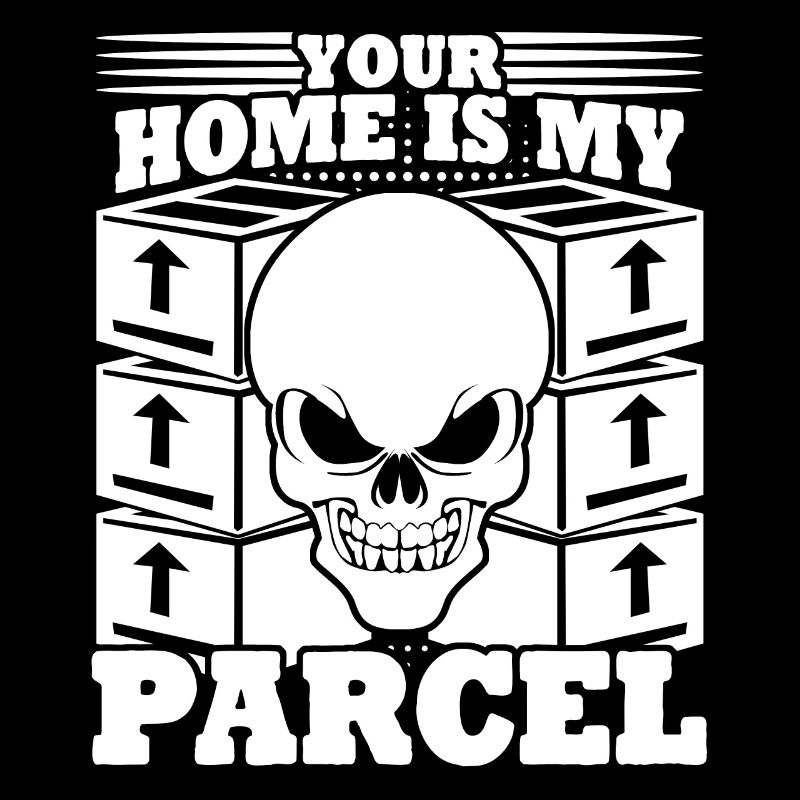 Parcel deliverer Skull parcel carrier