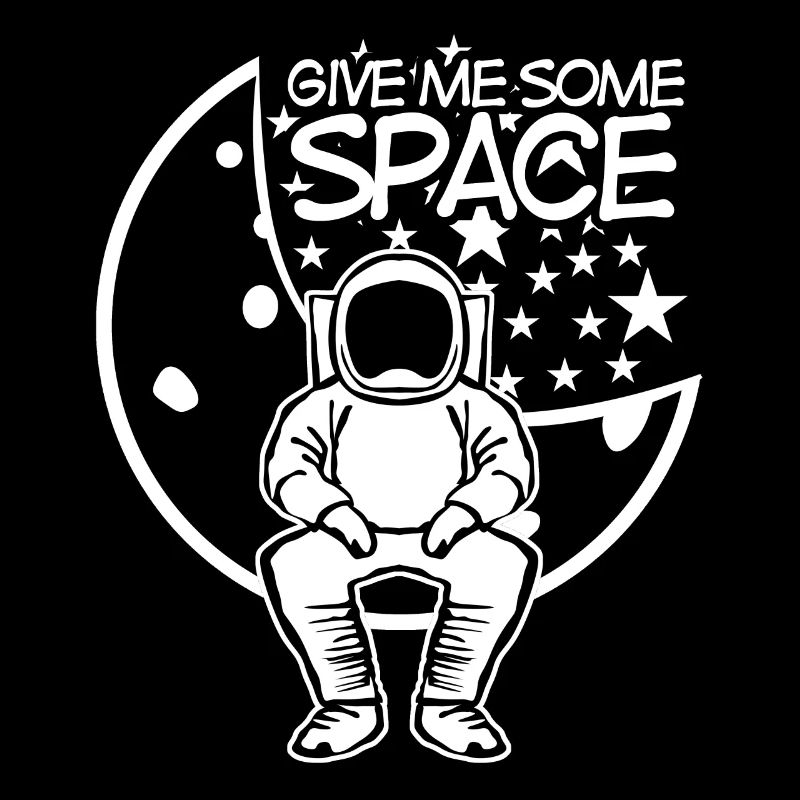 Astronaute sur la Lune dans l’espace avec des étoiles