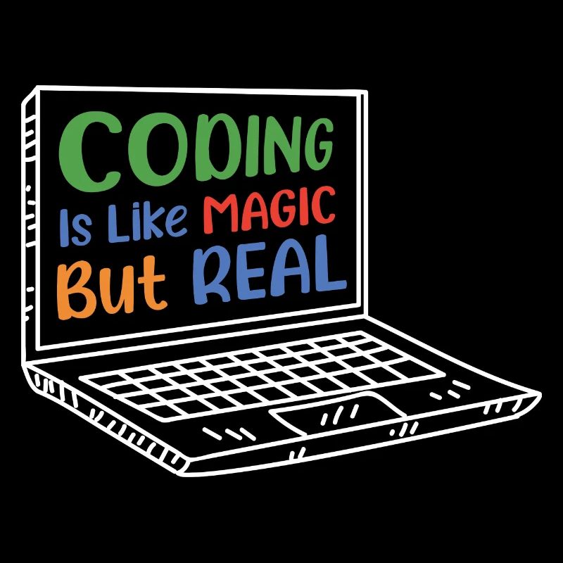 Coding Is Like Magic Coder Programmer Computer Gee