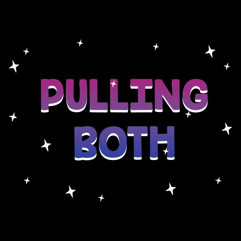 Pulling Both Bisexual LGBTQ Bi Pride Couples Funny