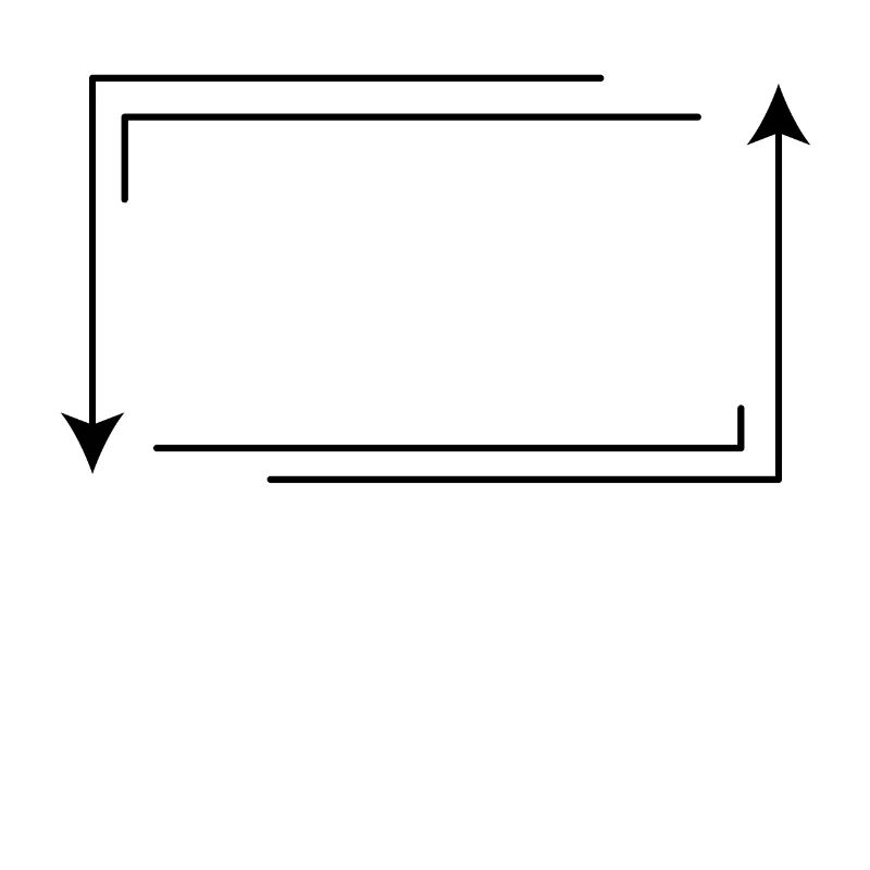 Arrow Frame Rectangular Shape Decoration
