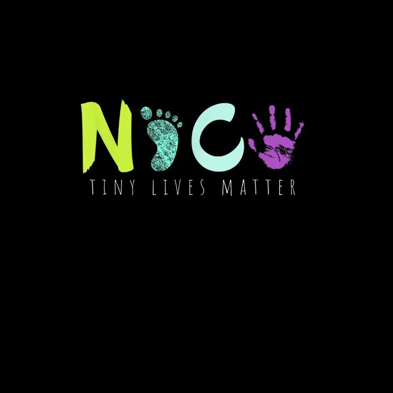 NICU Tiny Lives Matter Cute Neonatal Nurse TShirt.