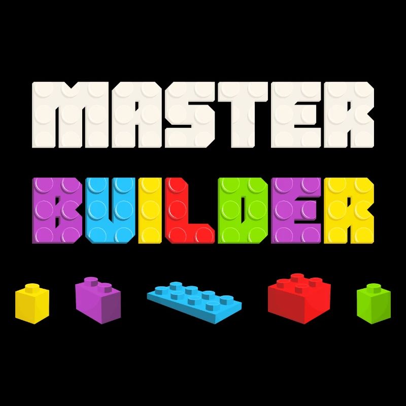 Kinder Cool Master Builder Baustein Papa Mom