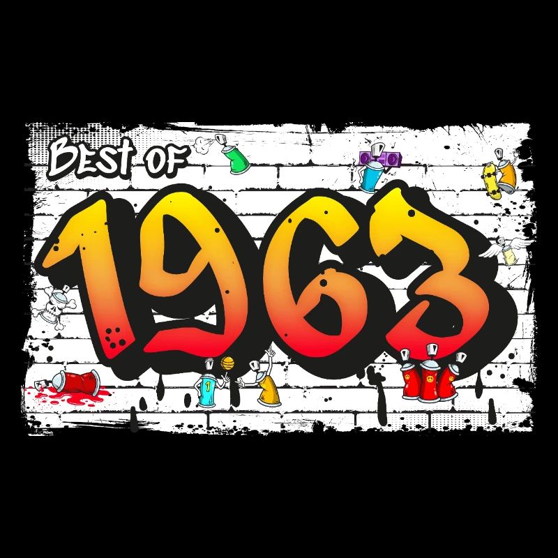 Graffiti rétro de 1963 – 62 ans d’Iconic Edge