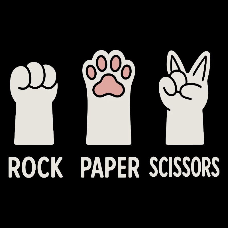 Roche Papier Ciseaux Chats Pattes