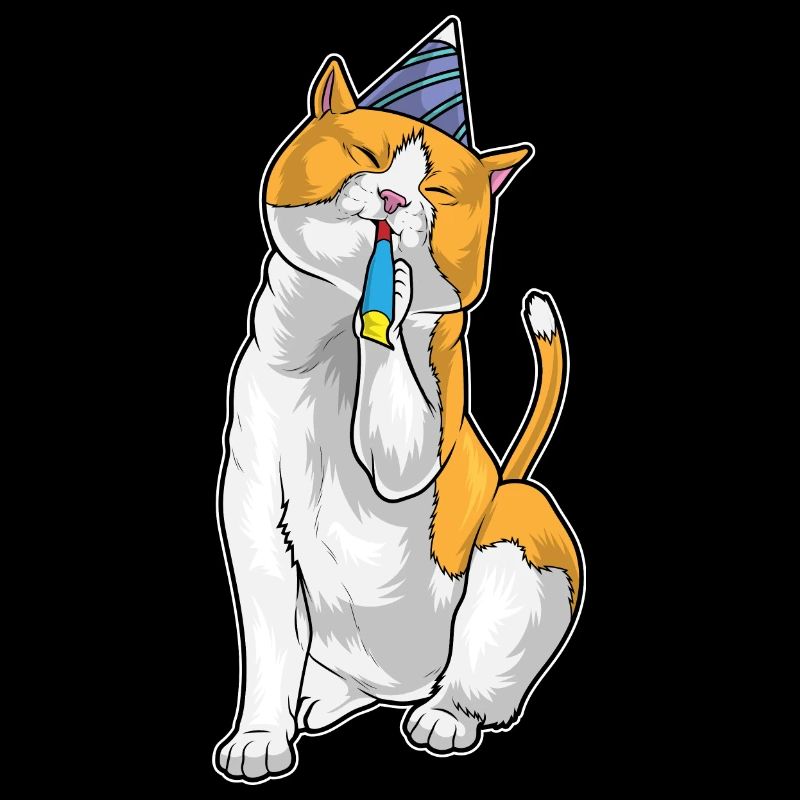 Trompette d’anniversaire de chat